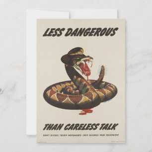 WWII Patriotic Poster Invitation