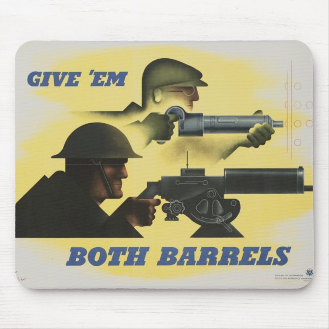 WWII Patriotic Poster Mouse Mat (Front)