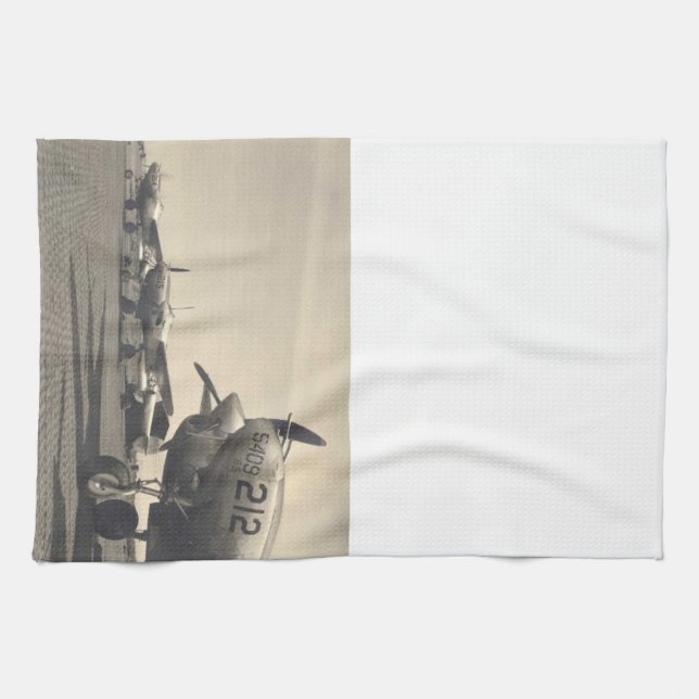 WWII planes Tea Towel (Horizontal)