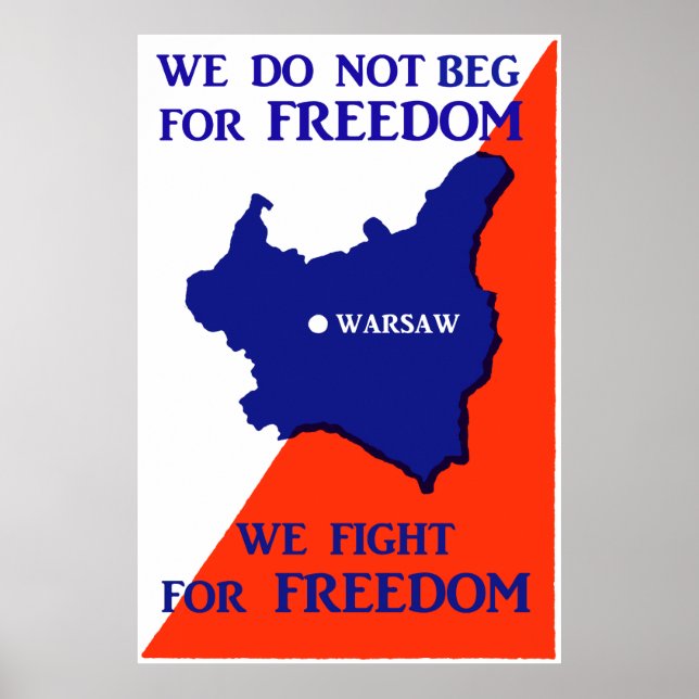 WWII Poland Fights for Freedom Poster (Front)