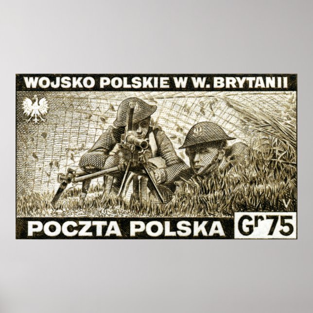 WWII Polish Army in England Poster (Front)