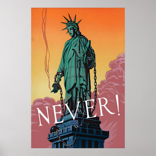 WWII Propaganda Poster Statue of Liberty (Front)