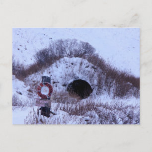 WWII Quonset Hut in Winter, Unalaska Island Postcard