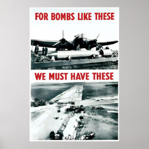 WWII RAF Propaganda Poster, British Royal Air Poster