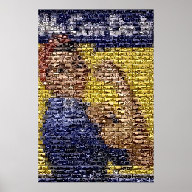 WWII Rosie the Riviter montage Poster (Front)