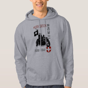 WWII Swiss Recon Motorcycle Hoodie