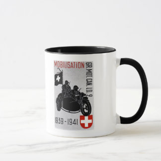 WWII Swiss Recon Motorcycle Mug
