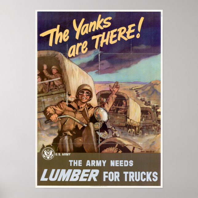 WWII The Yanks are There! Poster (Front)