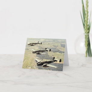 WWII Three Messerschmitt ME-110 Card
