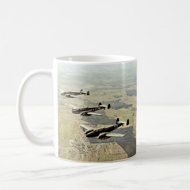 WWII Three Messerschmitt ME-110 Coffee Mug (Left)