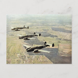 WWII Three Messerschmitt ME-110 Postcard