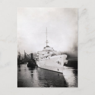 WWII US Coast Guard Cutter Campbell Postcard