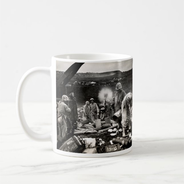 WWII US Marines on Iwo Jima Coffee Mug (Left)