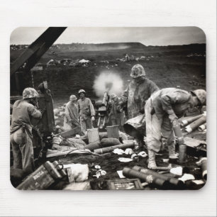 WWII US Marines on Iwo Jima Mouse Mat