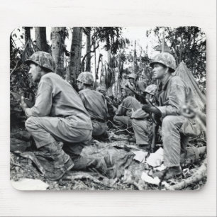WWII US Marines on Peleliu Mouse Mat