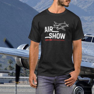 WWII Vintage Airplane Airshow Military Custom T-Shirt