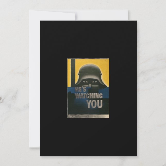 WWII Vintage Poster Invitation (Front)