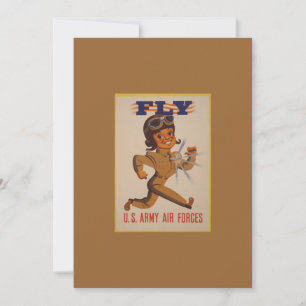 WWII Vintage Poster Invitation