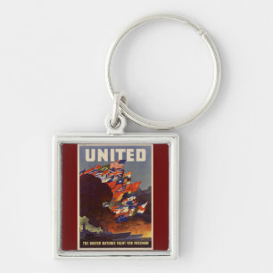 WWII Vintage Poster Keychain
