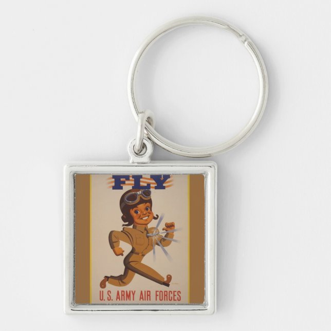 WWII Vintage Poster Keychain (Front)