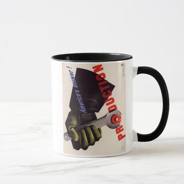 WWII Vintage Poster Mug (Right)