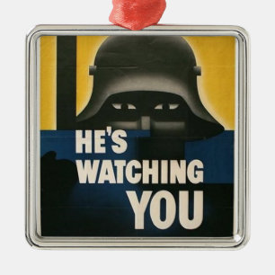 WWII Vintage Poster Ornament