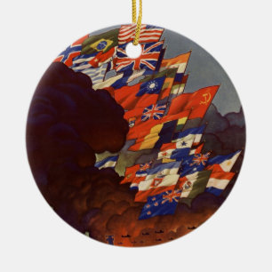 WWII Vintage Poster Ornament