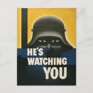 WWII Vintage Poster Postcard