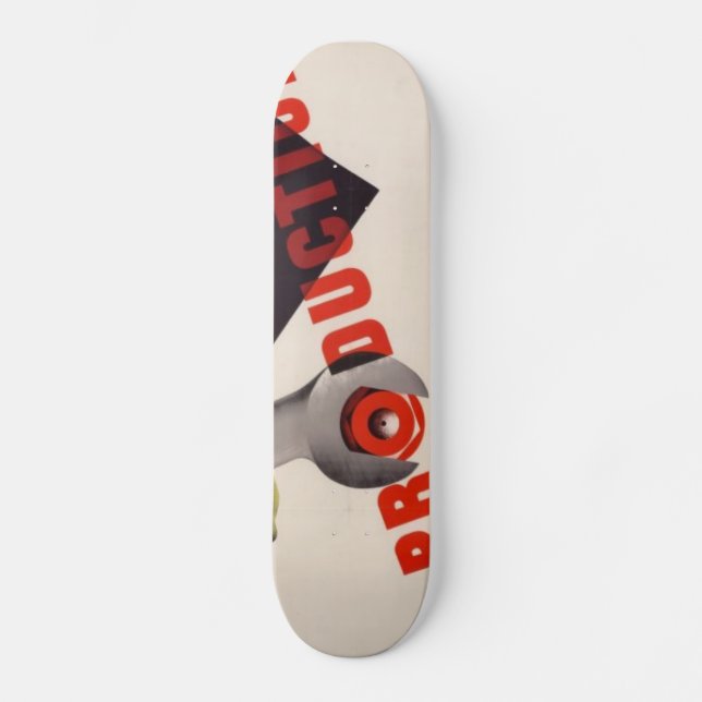 WWII Vintage Poster Skateboard (Front)