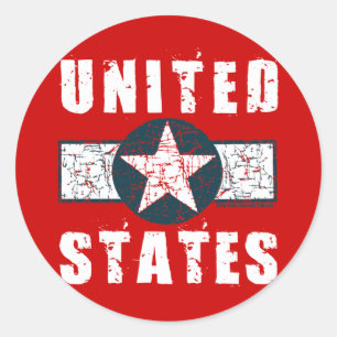 WWII wing markings Classic Round Sticker