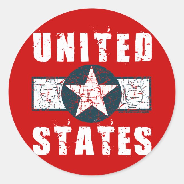 WWII wing markings Classic Round Sticker (Front)