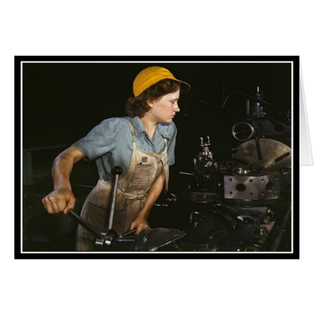 WWII Women - Homefront/War Effort Greeting Card (Front Horizontal)