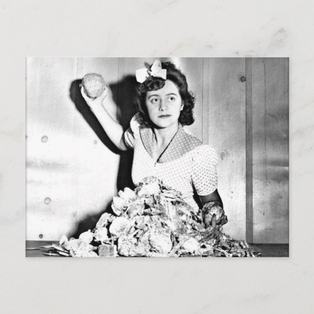 WWII Women on the Homefront/War Effort Postcard (Front)