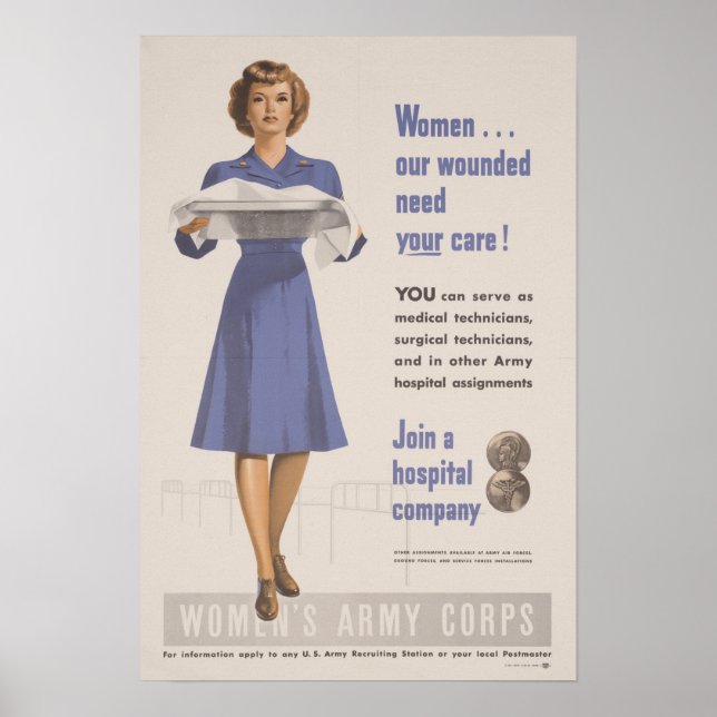 WWII Women's Army Corps Poster (Front)