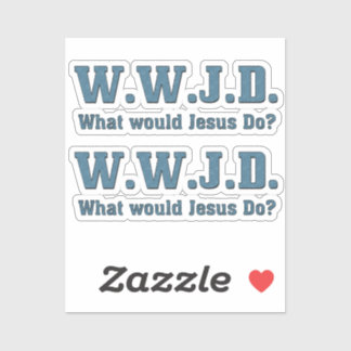 WWJD? What Would Jesus Do? Contour Cut