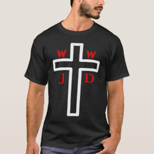 WWJD What Would Jesus Do Cross Christian Faith T-Shirt