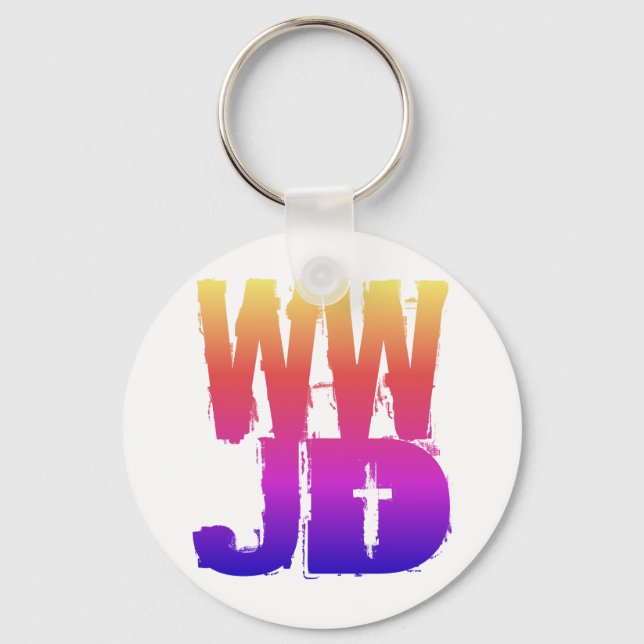 WWJD What Would Jesus Do Key Ring (Front)