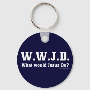 WWJD? What Would Jesus Do? Key Ring