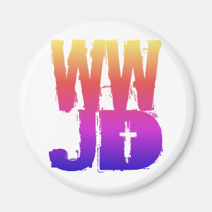 WWJD What Would Jesus Do Magnet