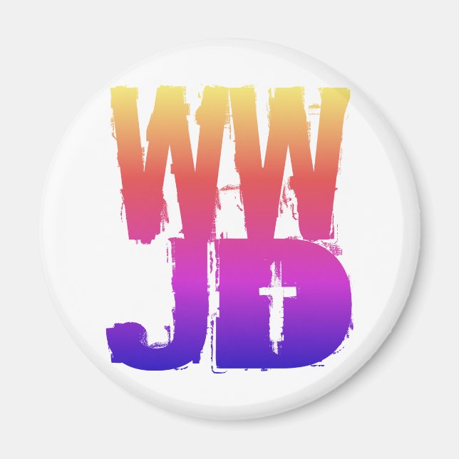 WWJD What Would Jesus Do Magnet (Front)