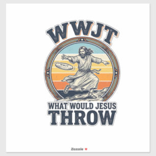 WWJT What Would Jesus Throw Vintage Disc Shirt_1
