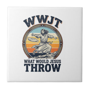 WWJT What Would Jesus Throw Vintage Disc Shirt_1 Tile