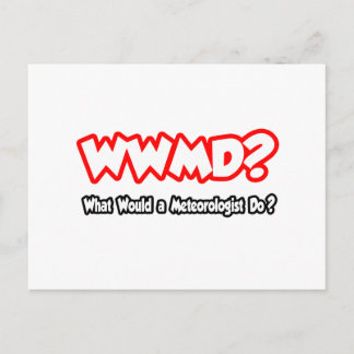 WWMD...What Would a Meteorologist Do? Postcard