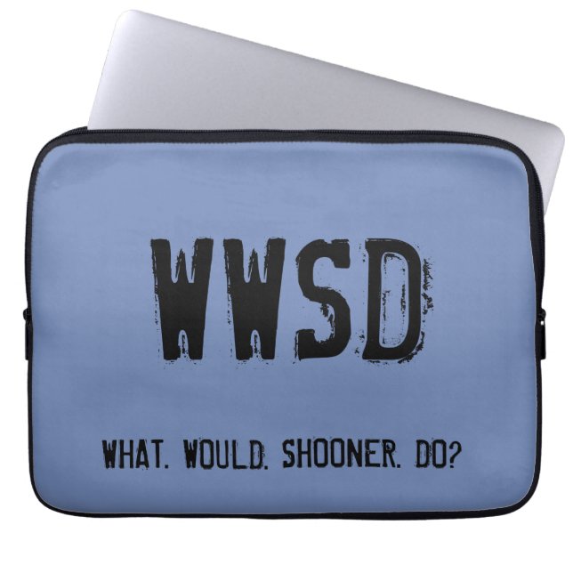 WWSD  Laptop sleeve -  multiple styles & colours (Front)