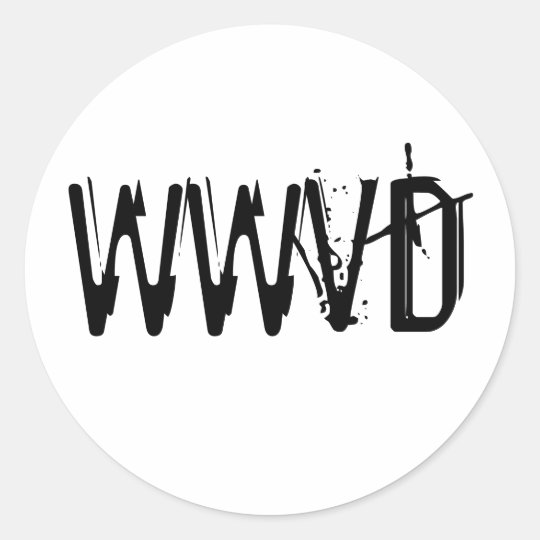 WWVD CLASSIC ROUND STICKER