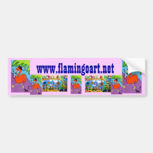 www.flamingoart.net bumper sticker