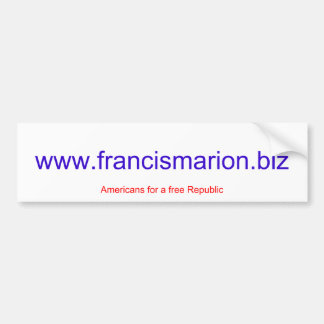 www.francismarion.biz bumper sticker