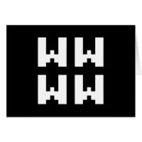 WWWW | LOL Japanese Internet Slang Greeting Card