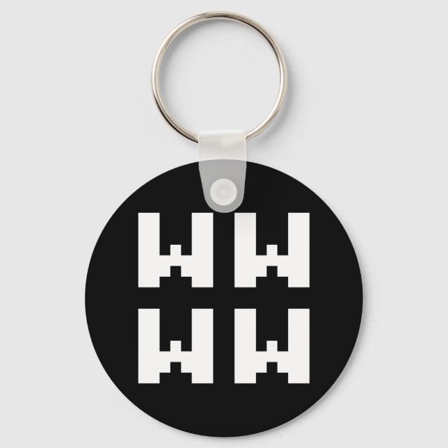 WWWW | LOL Japanese Internet Slang Keychain (Front)