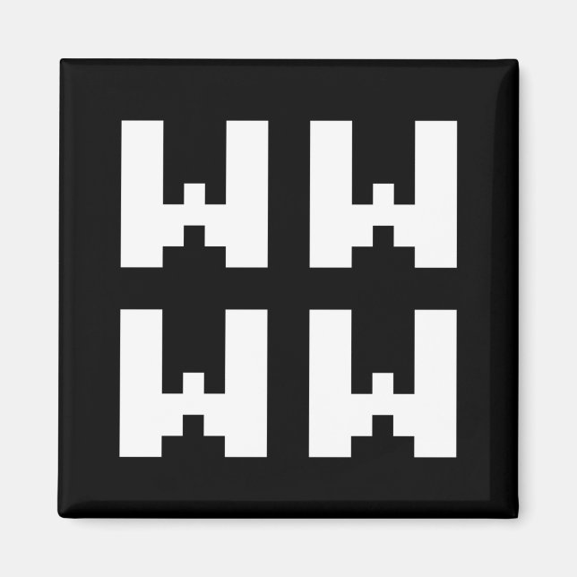 WWWW | LOL Japanese Internet Slang Magnet (Front)